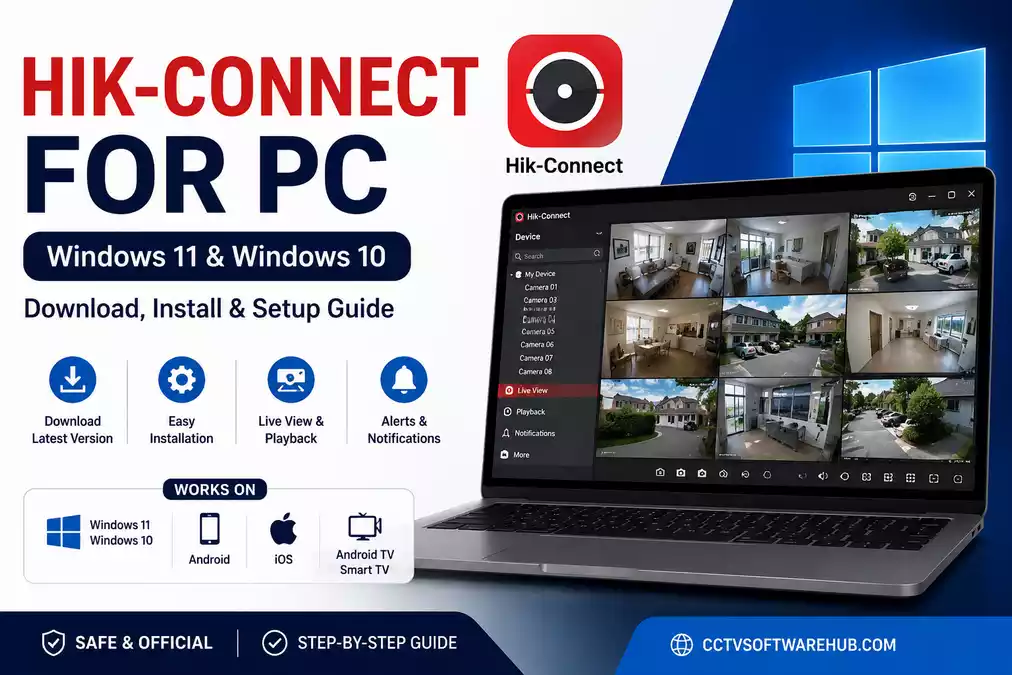 Hik-Connect for PC download and installation guide for Windows 11 and Windows 10