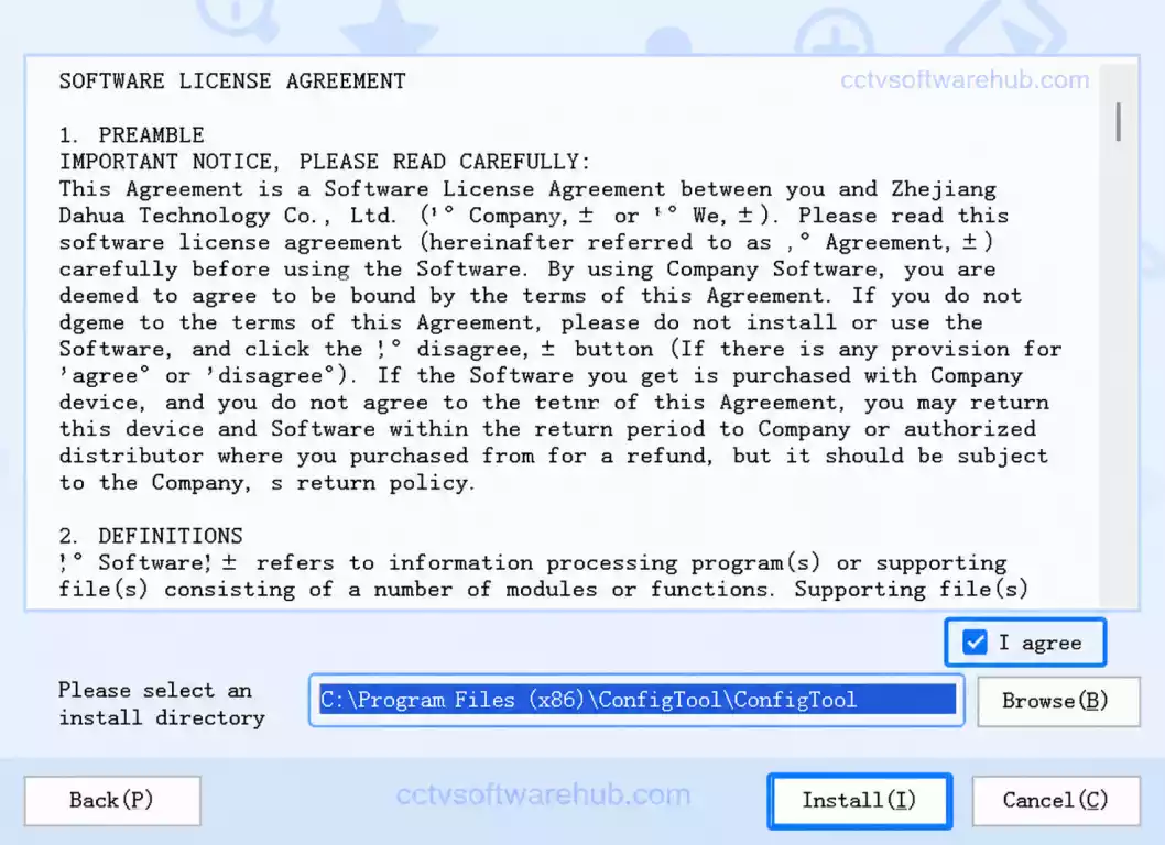 Installing Dahua Config Tool on Windows