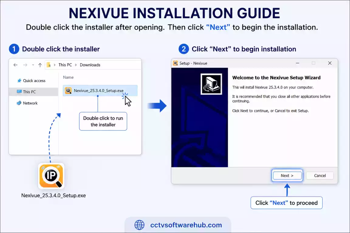 Nexivue Finder installation
